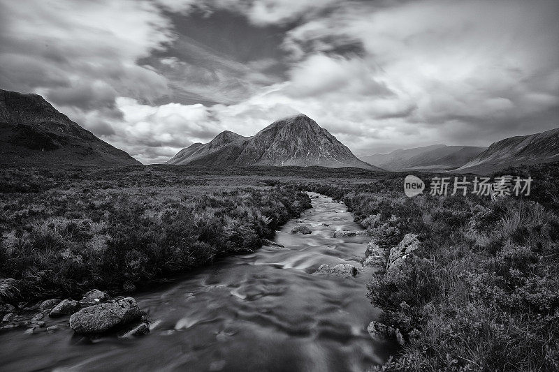 Buachaille Etive Mor 在格伦科，苏格兰